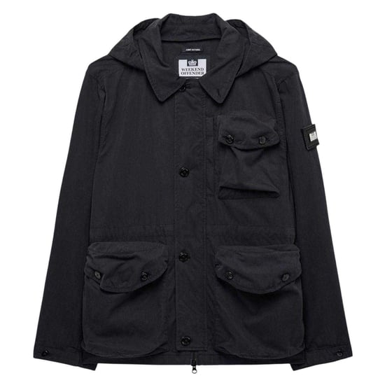 Weekend Offender Heren Harporcrate Hooded Jacket (Zwart) - Image 1