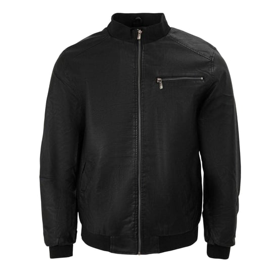 Firetrap Mens Washed Bomber Jacket (Black) - Image 1