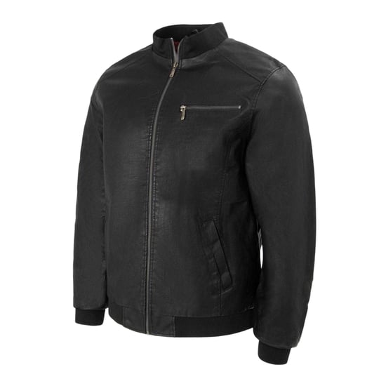 Firetrap Mens Washed Bomber Jacket (Black) - Image 3