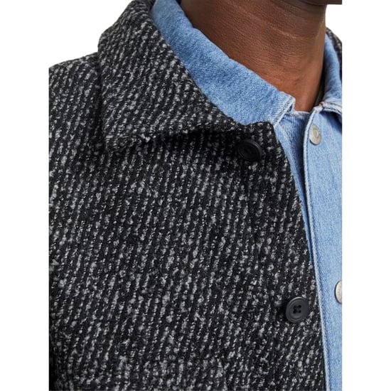 Jack And Jones Winteroverhemd voor heren met een relaxte pasvorm (Zwart) - Image 3