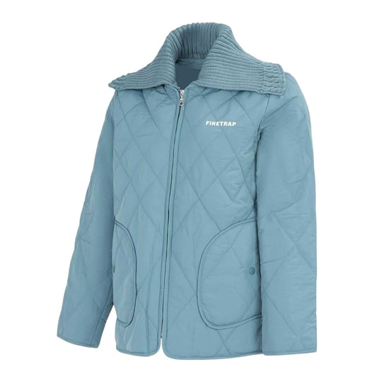 Firetrap Womens/Ladies Quilted Relaxed Fit Jacket (Blue) - Image 4