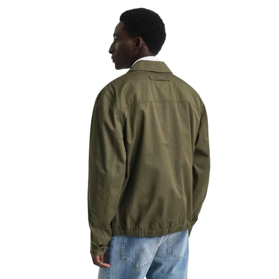 Gant Herenwindjack van katoenen twill, waterafstotend, normale pasvorm (Groen) - Image 2