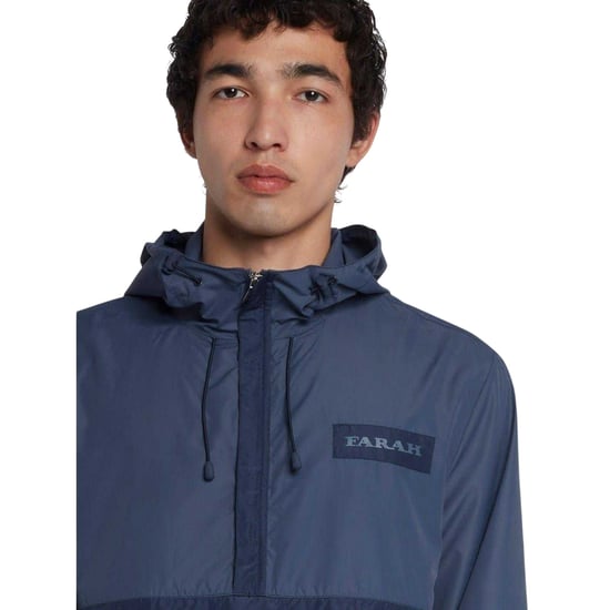 Farah Anorak voor heren met kleurblokken en een ruime pasvorm (Metaalgrijs) - Image 3