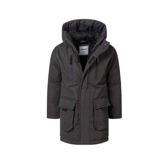 Minoti Childrens/Kids Taslan Utility Jacket (Charcoal) - Image 4