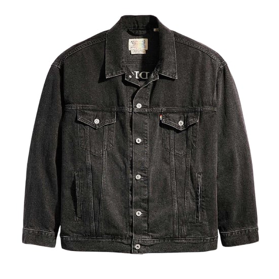 Levis Mens Liberation denim truckerjack (Zwart) - Image 1