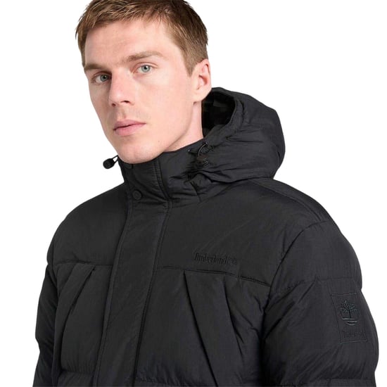 Timberland Waterafstotend pufferjack met capuchon voor heren (Zwart) - Image 3