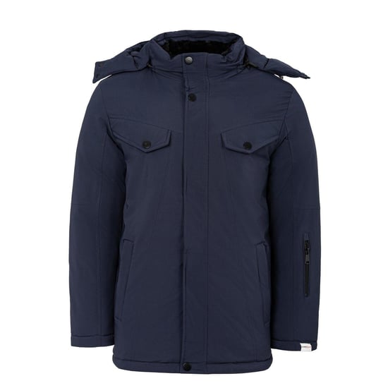Lee Cooper Heren Pufferjas met capuchon (Marine) - Image 1