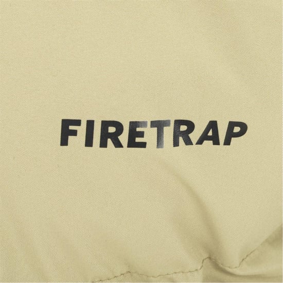Firetrap Heren Kleurblok Corduroy Gequilte Pufferjas (Licht Khaki) - Image 1