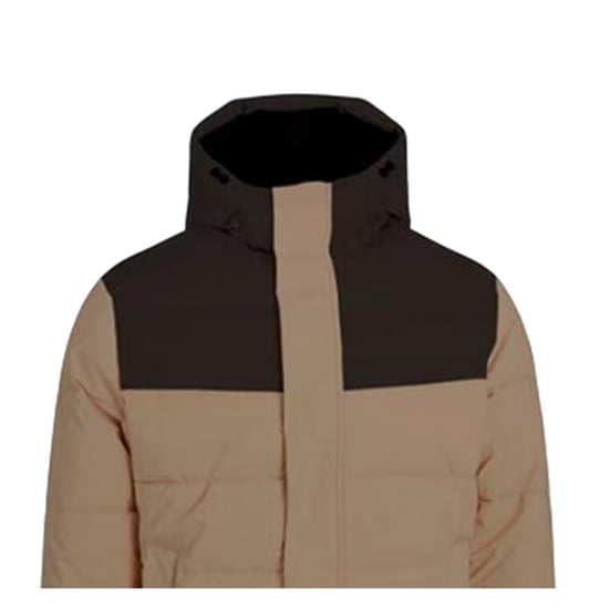 Jack And Jones Heren pufferjack met capuchon, geribd en in kleurblokken (Servies) - Image 2