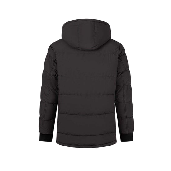 Minoti Waterdichte, gewatteerde parka met nauwsluitende pasvorm voor heren (Houtskool) - Image 2