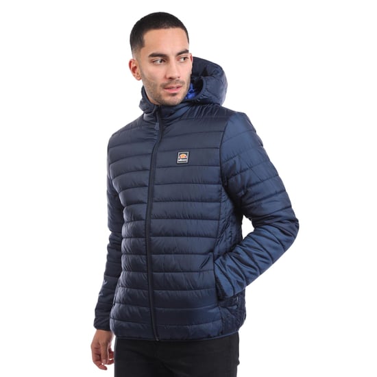 Ellesse Revuelto-dunjacka för herr, med quiltat mönster (Marinblått) - Image 1