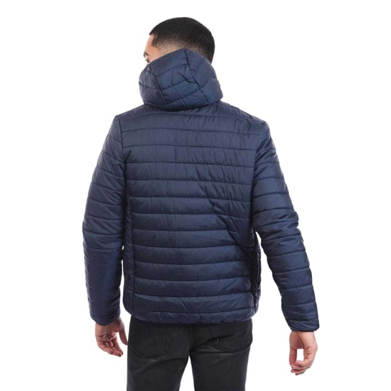 Ellesse Revuelto-dunjacka för herr, med quiltat mönster (Marinblått) - Image 2