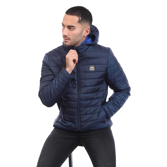 Ellesse Revuelto-dunjacka för herr, med quiltat mönster (Marinblått) - Image 3