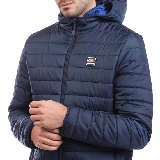 Ellesse Revuelto-dunjacka för herr, med quiltat mönster (Marinblått) - Image 4