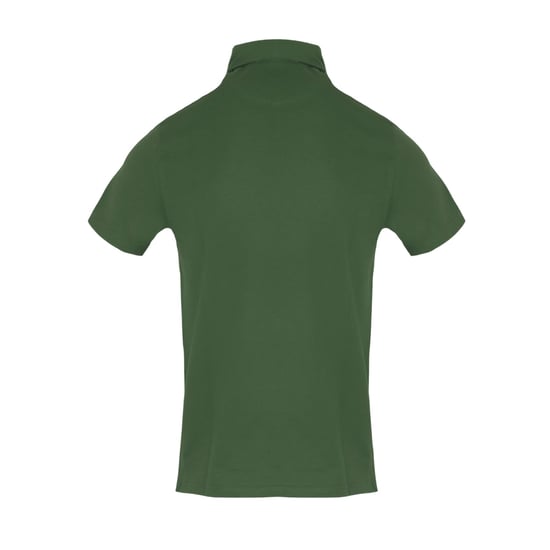 Aquascutum Mens Logo Cotton Polo Shirt (Military Green) - Image 2