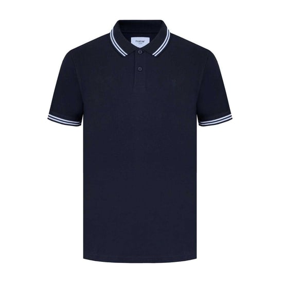 Firetrap Mens Lazer Logo Cotton Polo Shirt (Black) - Image 1