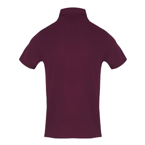 Aquascutum Mens Logo Cotton Polo Shirt (Red) - Image 2