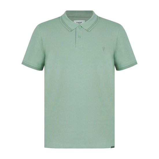 Firetrap Mens Lazer Logo Cotton Polo Shirt (Light Green) - Image 1