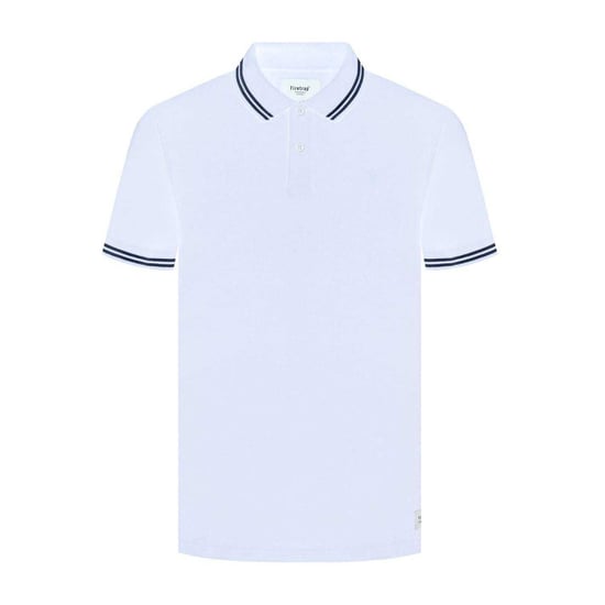 Firetrap Mens Lazer Logo Cotton Polo Shirt (White) - Image 1