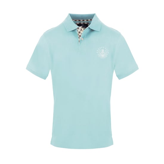 Aquascutum Mens Logo Polo Shirt (Sky Blue) - Image 1