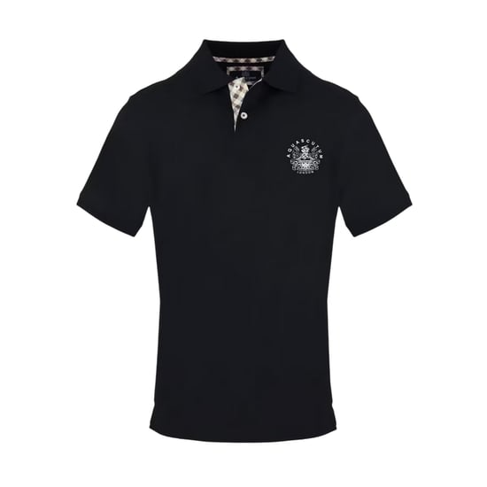 Aquascutum Mens Logo Polo Shirt (Black) - Image 1