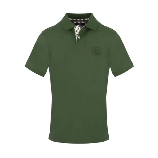Aquascutum Mens Logo Polo Shirt (Black) - Image 2
