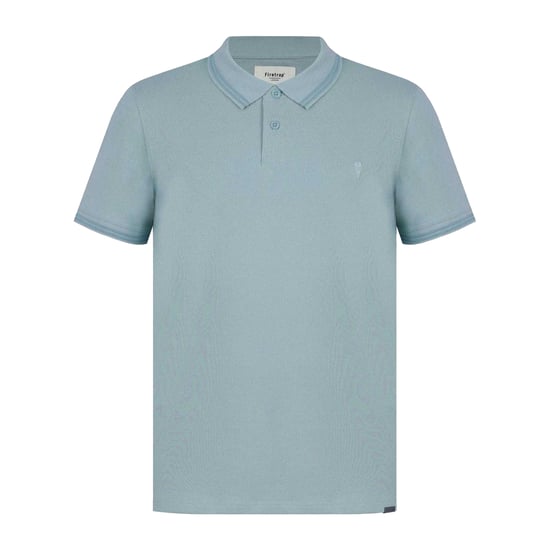 Firetrap Mens Lazer Logo Cotton Polo Shirt (Blue) - Image 1