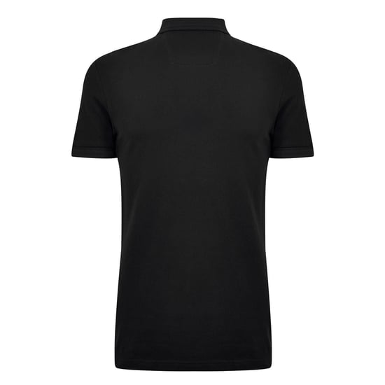 Boss Herenpoloshirt ‘Paddy’ met contrasterende boorden (Massief zwart) - Image 2