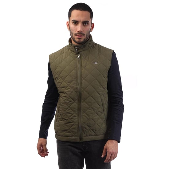 Gant Heren Gewatteerd Gilet (Groen) - Image 2
