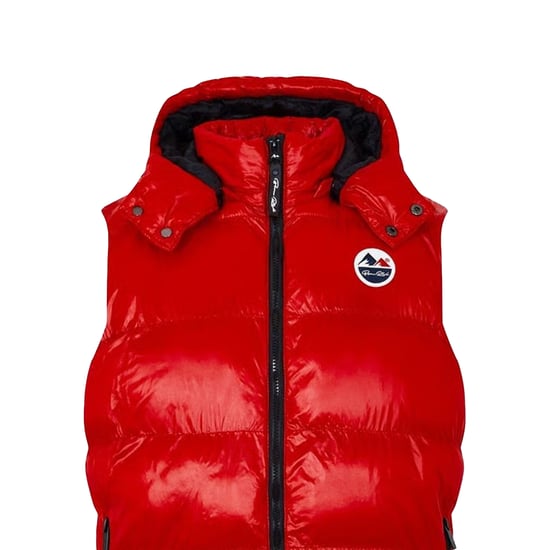 Born Rich Heren Effen Hooded Gilet (Rood) - Image 3