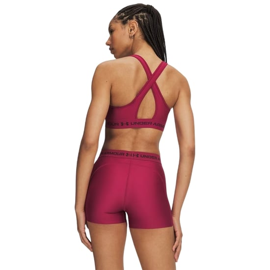 Under Armour Dames/Dames Medium Impact Sportbeha (Claret) - Image 2