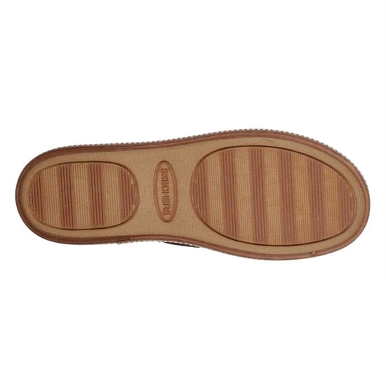 Skechers Comfortabele platte mocassin-pantoffels van imitatiesuède voor dames (Kastanje) - Image 4