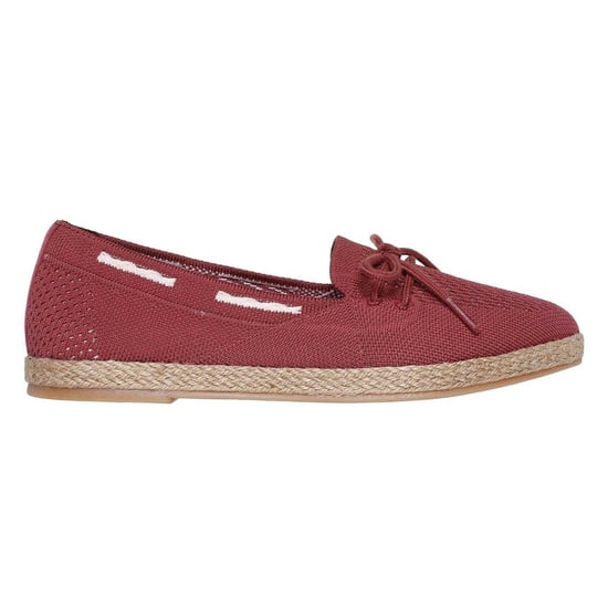 Skechers Platte jute sandalen voor dames (Donkere Roos) - Image 1