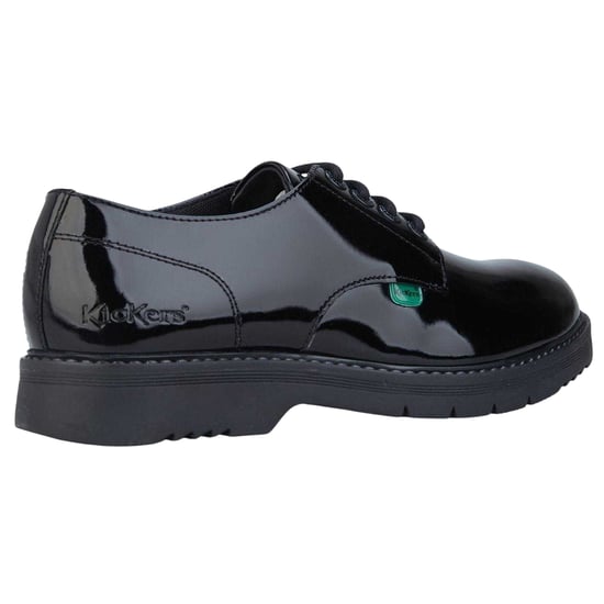 Kickers Finley-skor i lackläder för kvinnor/damer (Svart) - Image 2