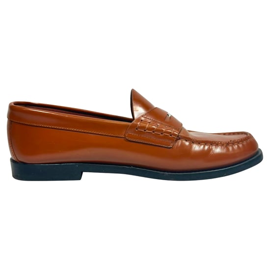 Burberry Rupert Penny Loafers in Brown Leather - Image 1
