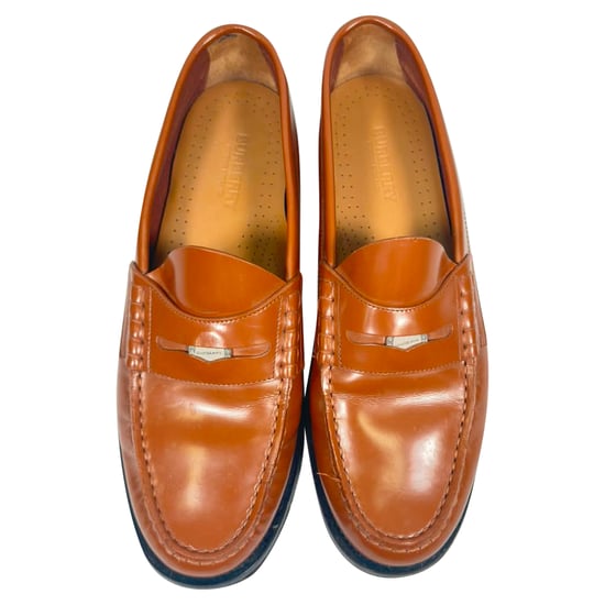 Burberry Rupert Penny Loafers in Brown Leather - Image 6