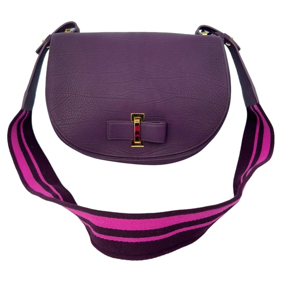 Delvaux Le Mutin zadeltas in violet kalfsleer - Image 1