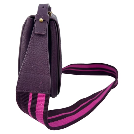 Delvaux Le Mutin zadeltas in violet kalfsleer - Image 4