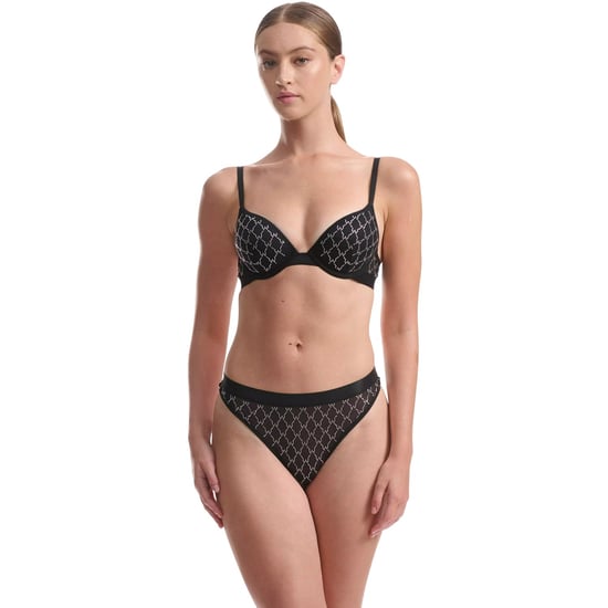 Wolford Dames-string met logo, doorschijnend (Zwart) - Image 1