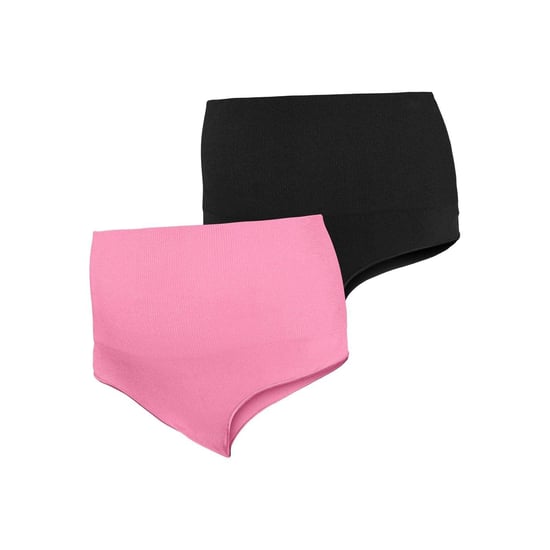 Mamalicious Mlilja string met hoge beenuitsnijding voor dames (set van 2) (Zwart/roze) - Image 1