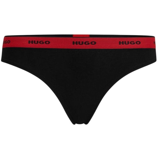 Hugo Dames-string met gemiddelde taillehoogte en normale pasvorm (Zwart, Rood) - Image 1