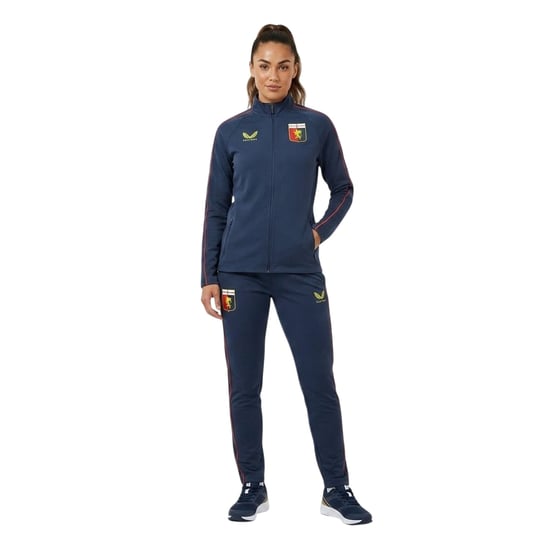 Castore Anthem Genoa CFC trainingsjack met doorlopende rits voor dames (Marine) - Image 4