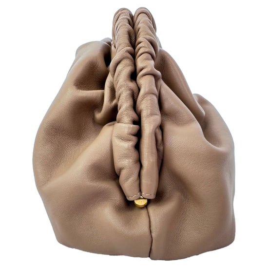 Mansur Gavriel Cloud Clutch Bag in Brown Lamb Leather - Image 3