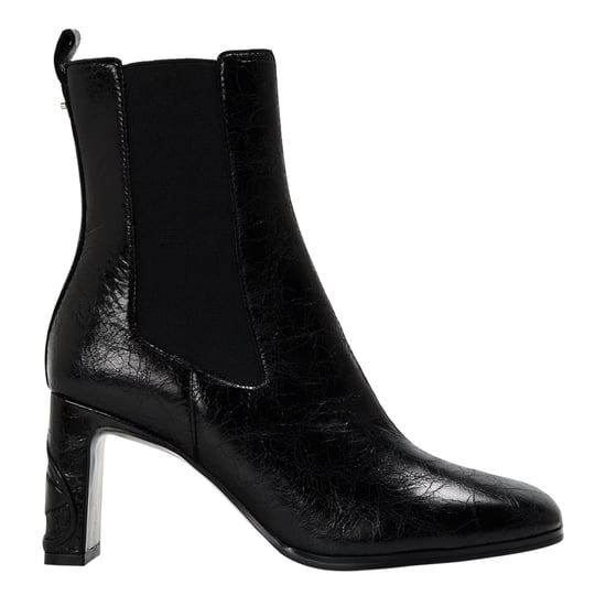 Diesel Womens/Ladies Giove Textured Block Heel Chelsea Boots (Black) - Image 1