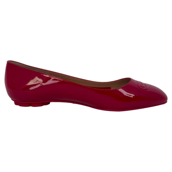Salvatore Ferragamo Horsebit ballerina's in bordeauxrood lakleer - Image 1