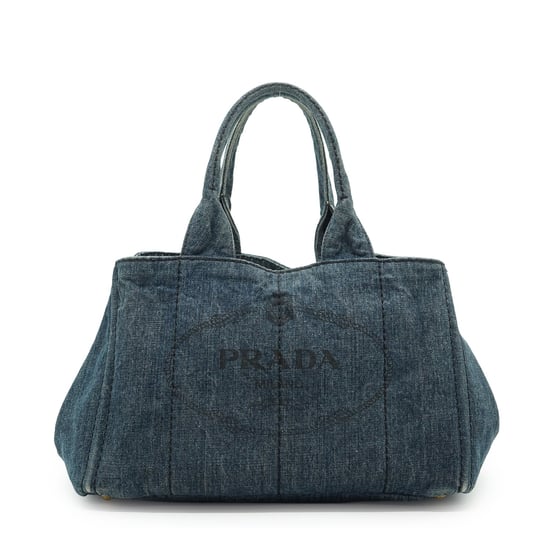 Prada Cloth Tote Bag Canapa - Image 1