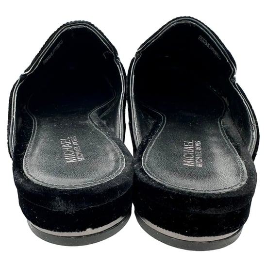 Michael Kors Crystal-Embellished Mules in Black Velvet - Image 6