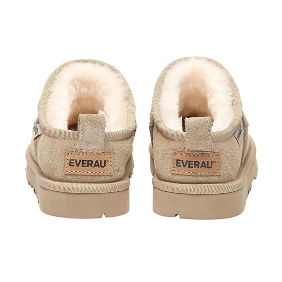 EverAu Womens/Ladies Cow Suede Slippers (Sand) - Image 2