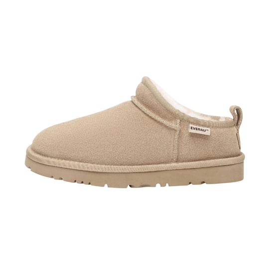 EverAu Womens/Ladies Cow Suede Slippers (Sand) - Image 3