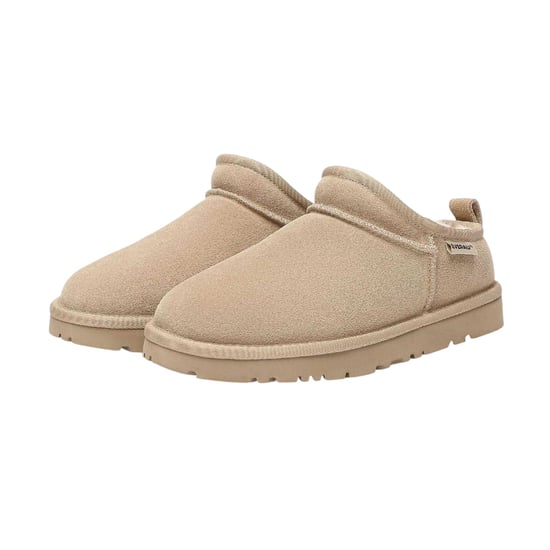 EverAu Womens/Ladies Cow Suede Slippers (Sand) - Image 4